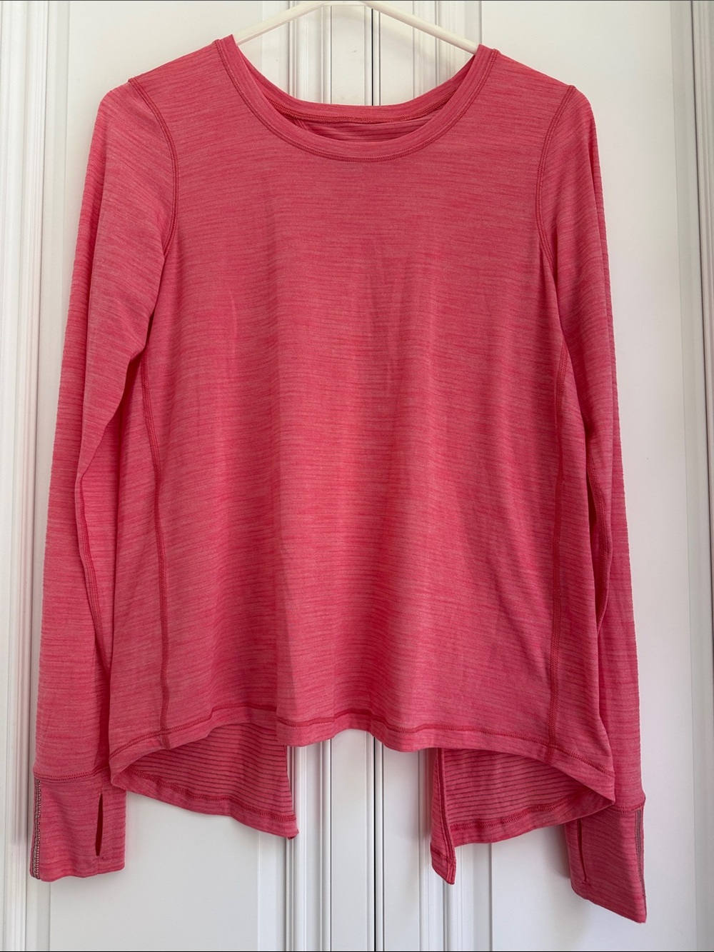 lululemon athletica Long Sleeve Crewneck Top - Coral Pink
